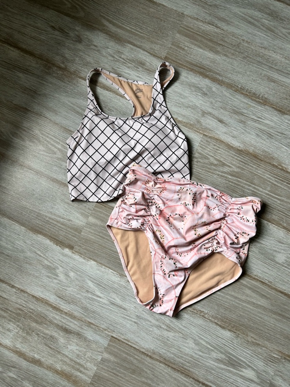 Kortni Jean Mixed Pattern Maternity Bathing Suit